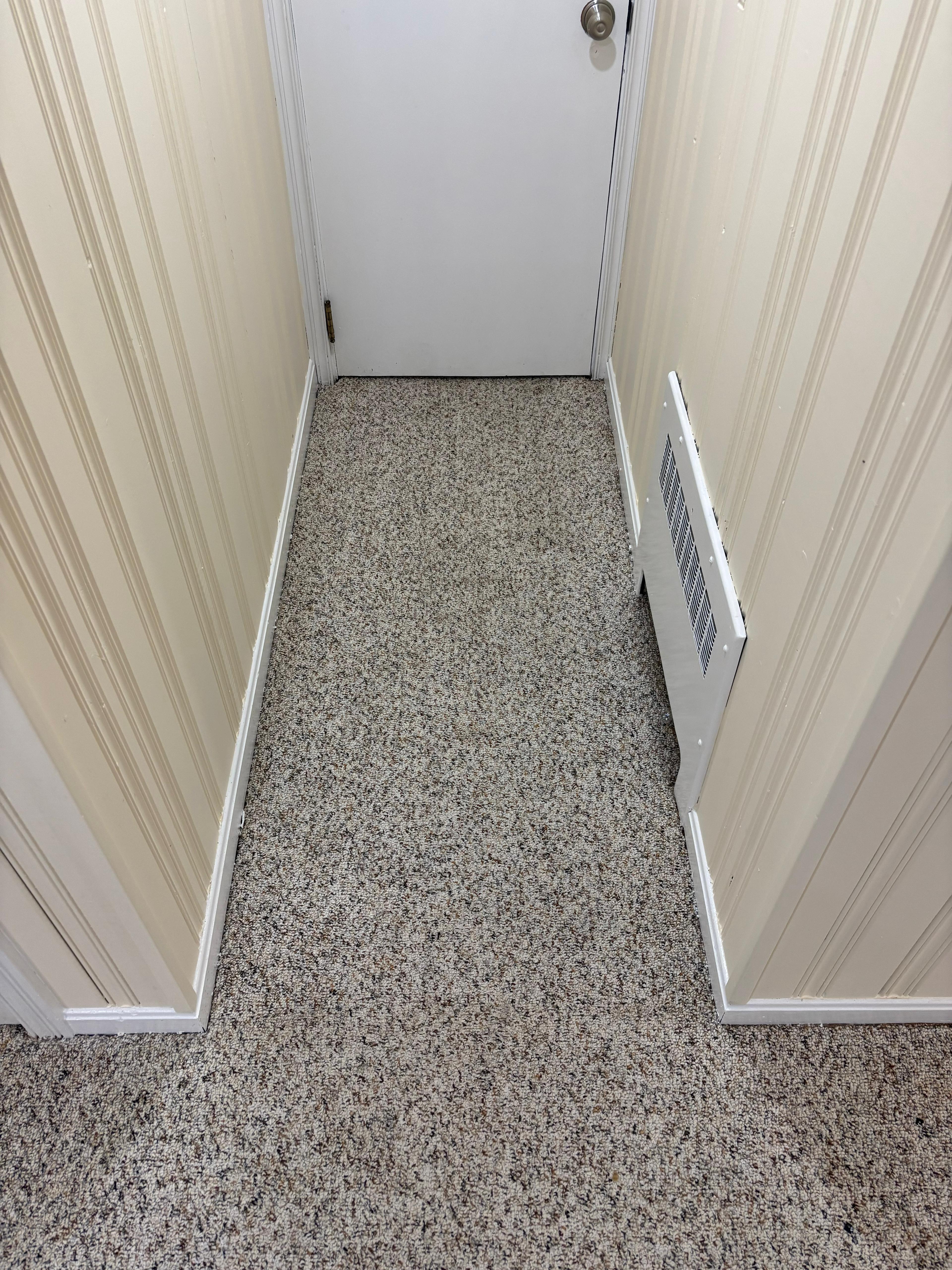 Staircase carpet cleaning — after